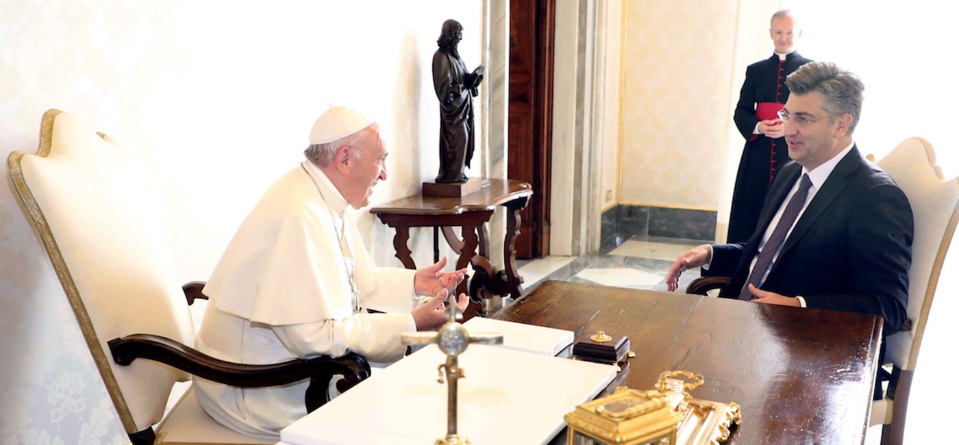 Predsjednik Vlade Andrej Plenković u posjetu Svetom Ocu Franji u Vatikanu